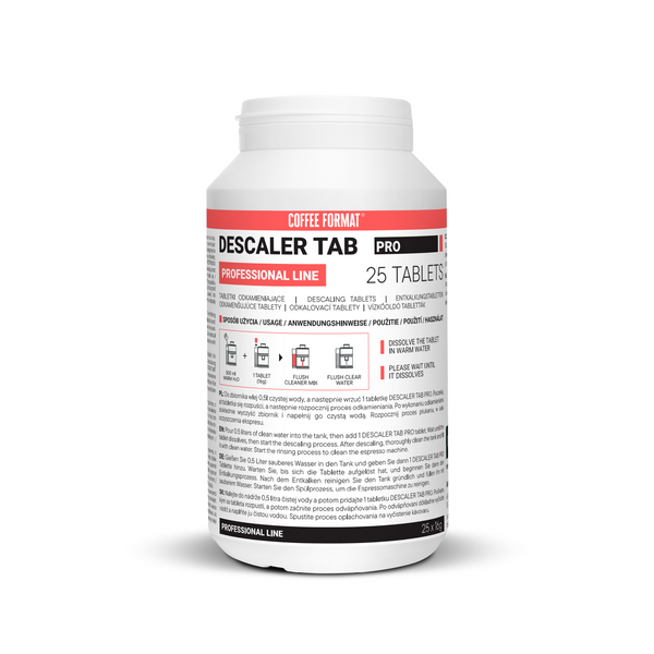 Coffee Format Descaler Tab PRO 25x16g Tabletki odkamieniające do ekspresu