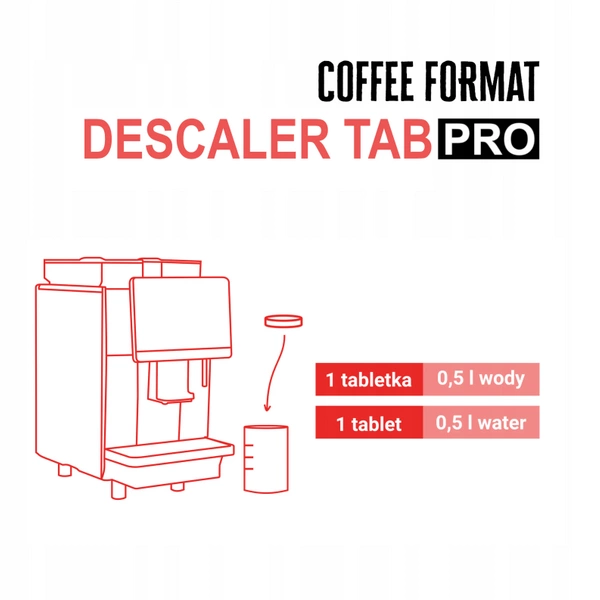 Coffee Format Descaler Tab PRO 25x16g Tabletki odkamieniające do ekspresu - obrazek 4