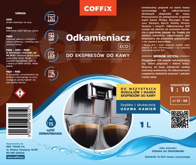 Odkamieniacz Uniwersalny COFFIX ECO 1000 ml - obrazek 4
