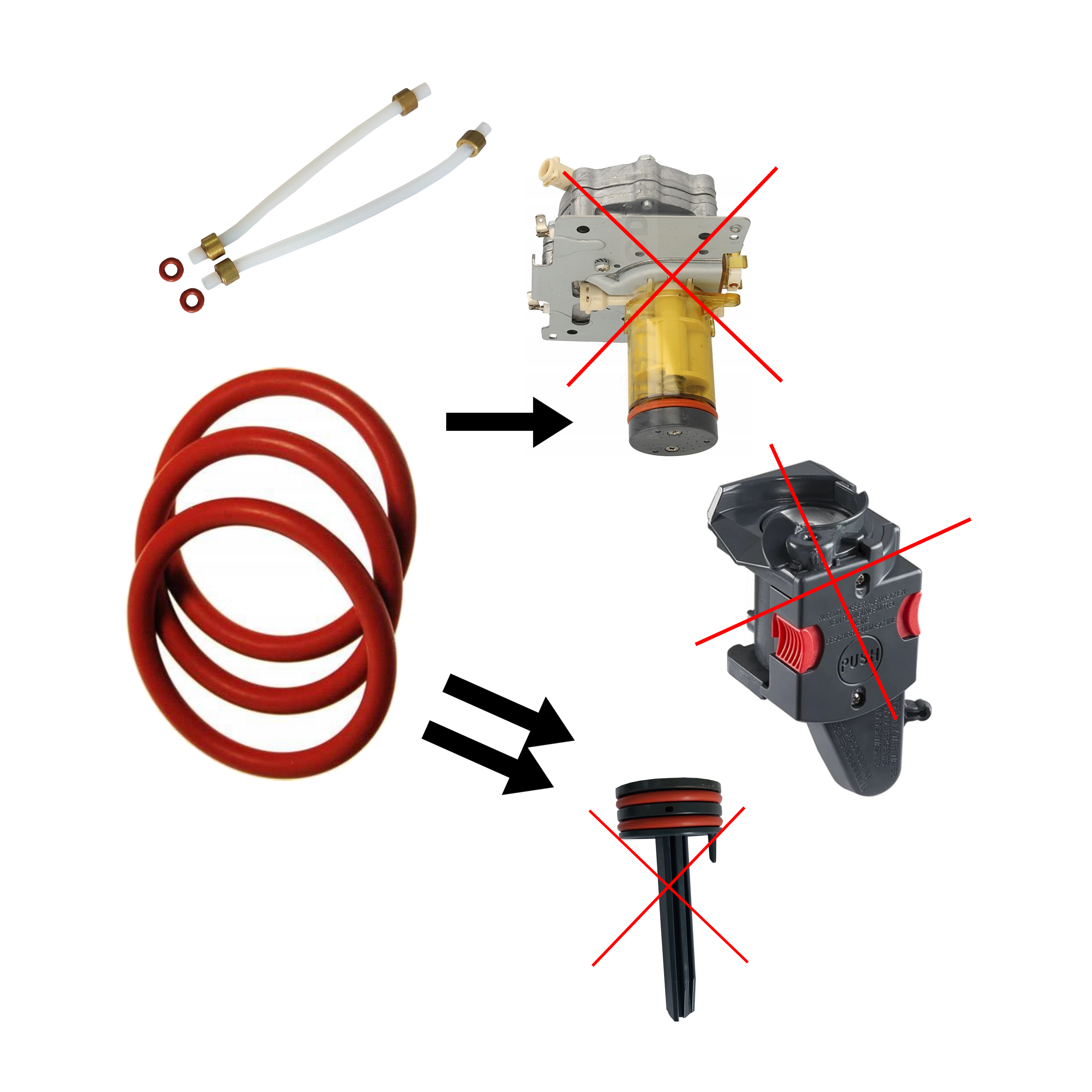 USZCZELKI EKSPRESU DELONGHI + SMAR