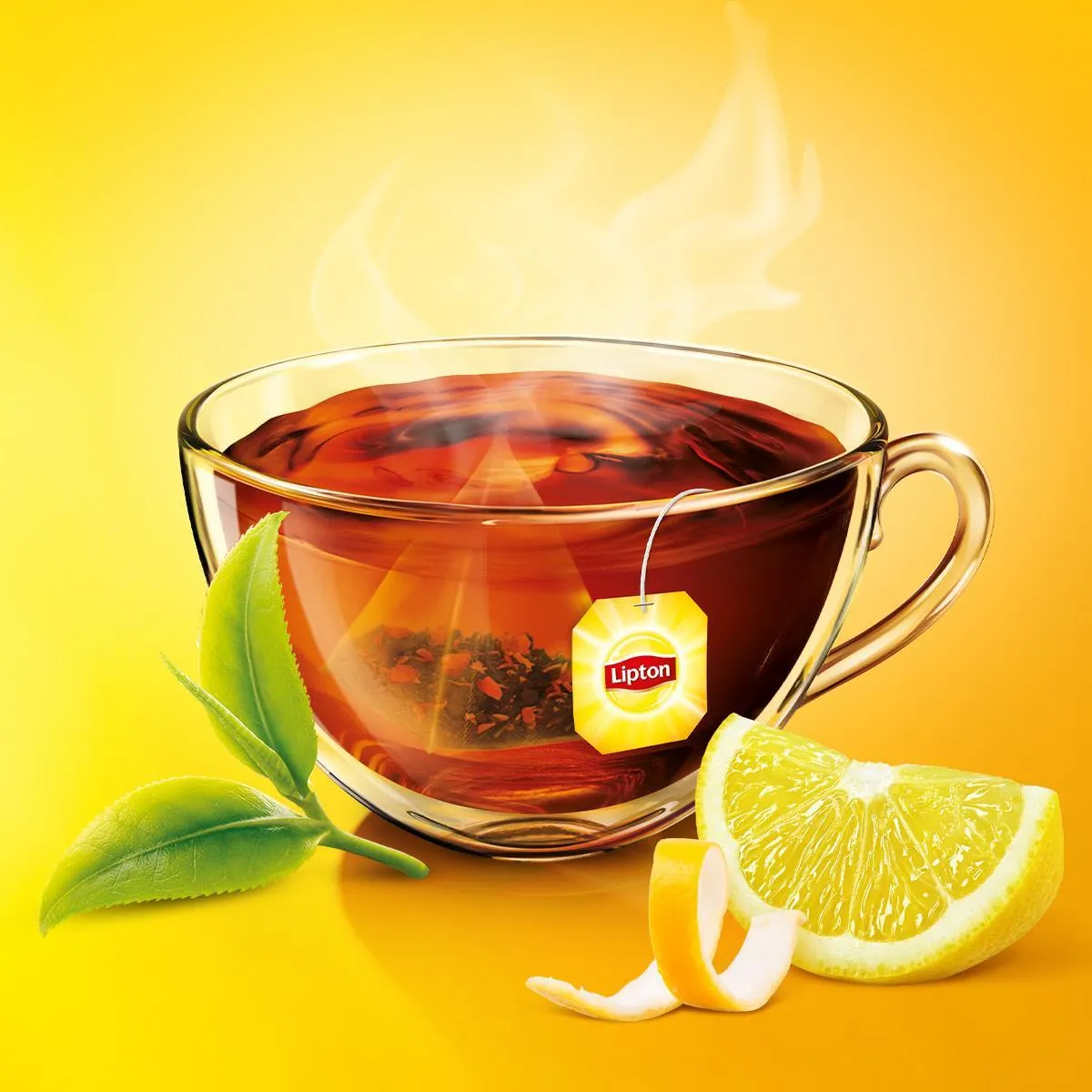 Herbata Lipton czarna z hiszpańską cytryną 20 saszetek - obrazek 5
