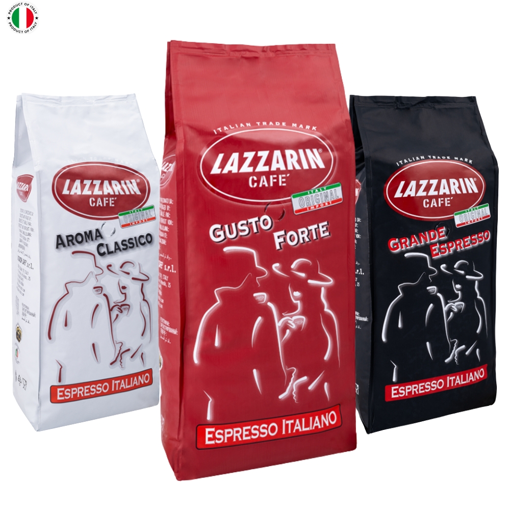 Zestaw kaw włoskich ziarnistych LAZZARIN Grande Gusto Forte Aroma Classico 3kg