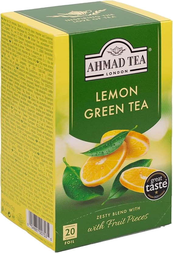 Herbata zielona AHMAD cytrynowa Lemon Vitality 20tb - obrazek 2