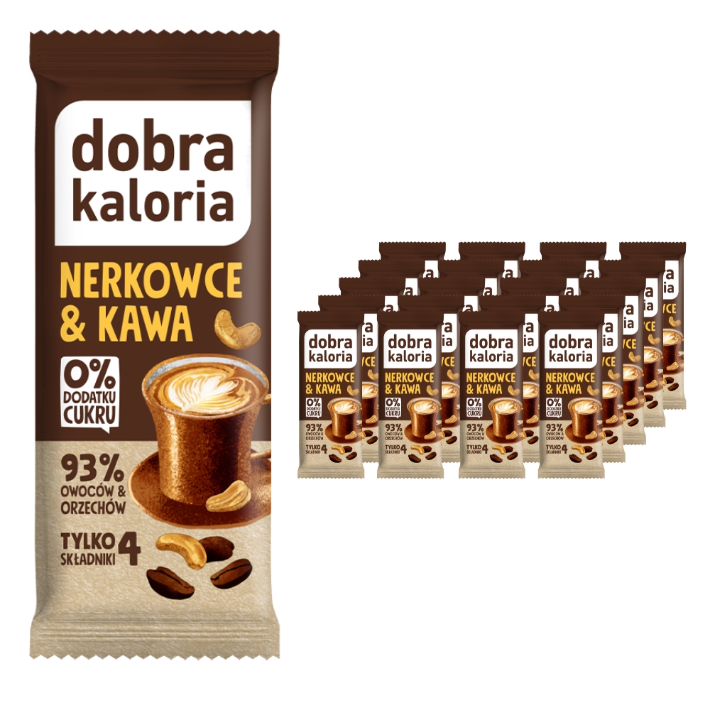 Baton owocowy nerkowce & kawa Dobra Kaloria 20szt