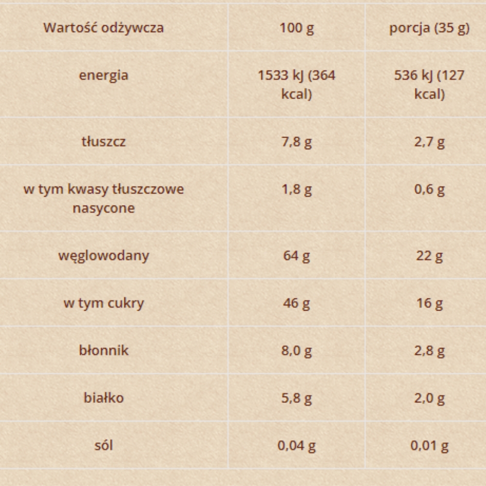 Baton owocowy nerkowce & kawa Dobra Kaloria 20szt - obrazek 3