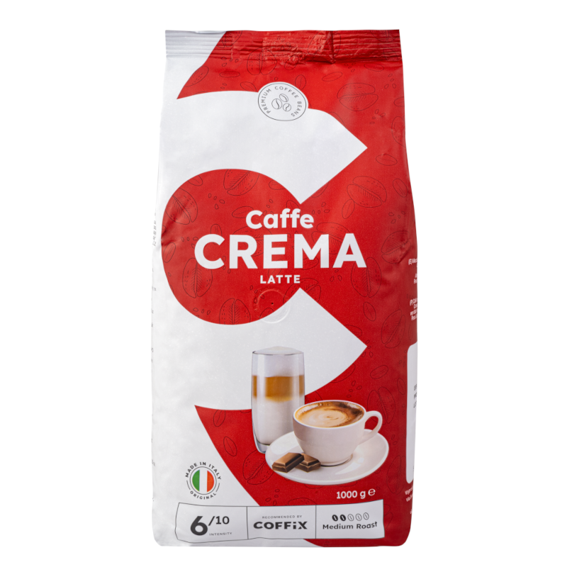 Kawa włoska ziarnista Caffe Crema Latte 1kg - obrazek 4