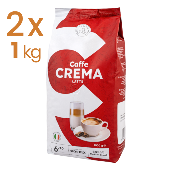 Kawa włoska ziarnista 2x 1kg Caffe Crema Latte - obrazek 4