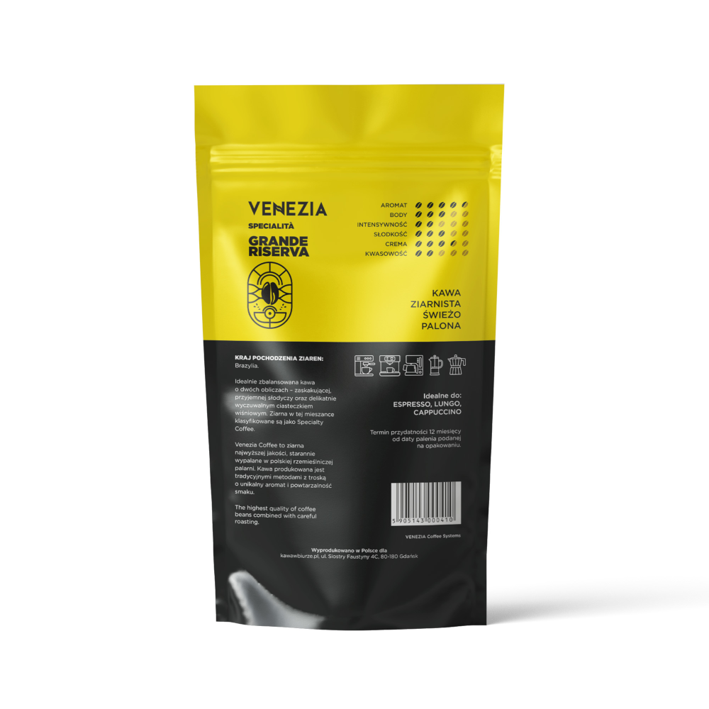 Kawa ziarnista Venezia Specialità Grande Riserva 250g - obrazek 3