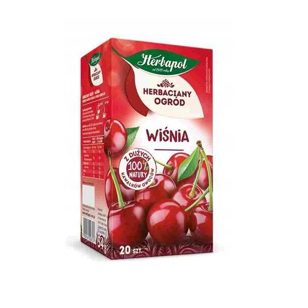 Herbapol Herbata owocowa Herbaciany Ogród - Wiśnia 35% 20tb
