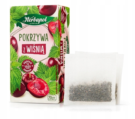Herbatka POKRZYWA z wiśnią Herbapol