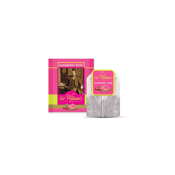 Herbata Sir William’s Tea Cranberry Rose 50 saszetek - obrazek 3