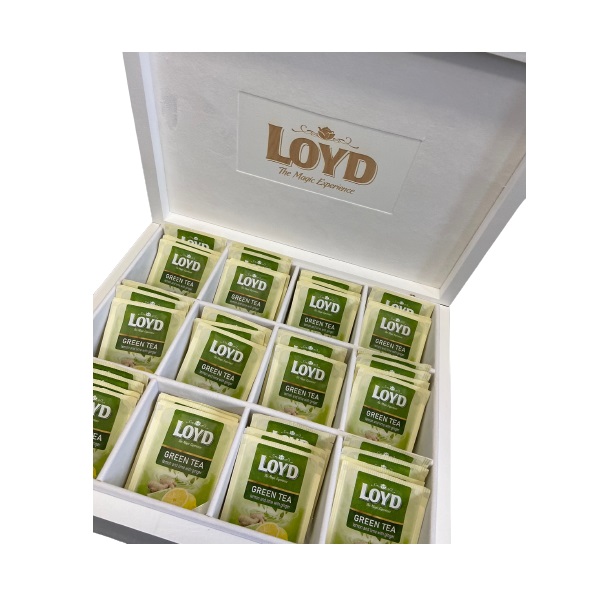 Zestaw herbat + drewniane pudełko na herbaty LOYD