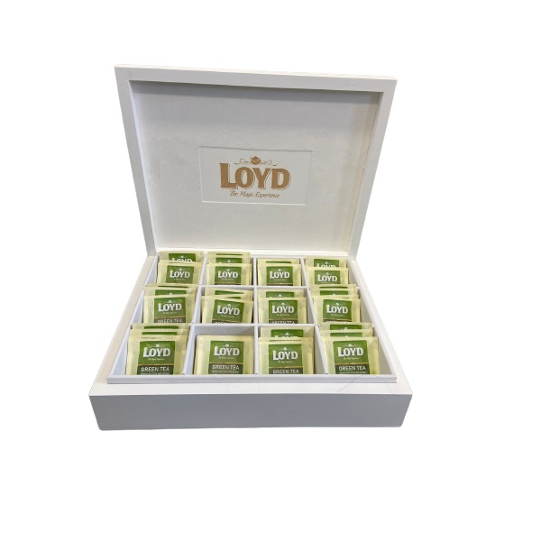 Zestaw herbat + drewniane pudełko na herbaty LOYD - obrazek 2