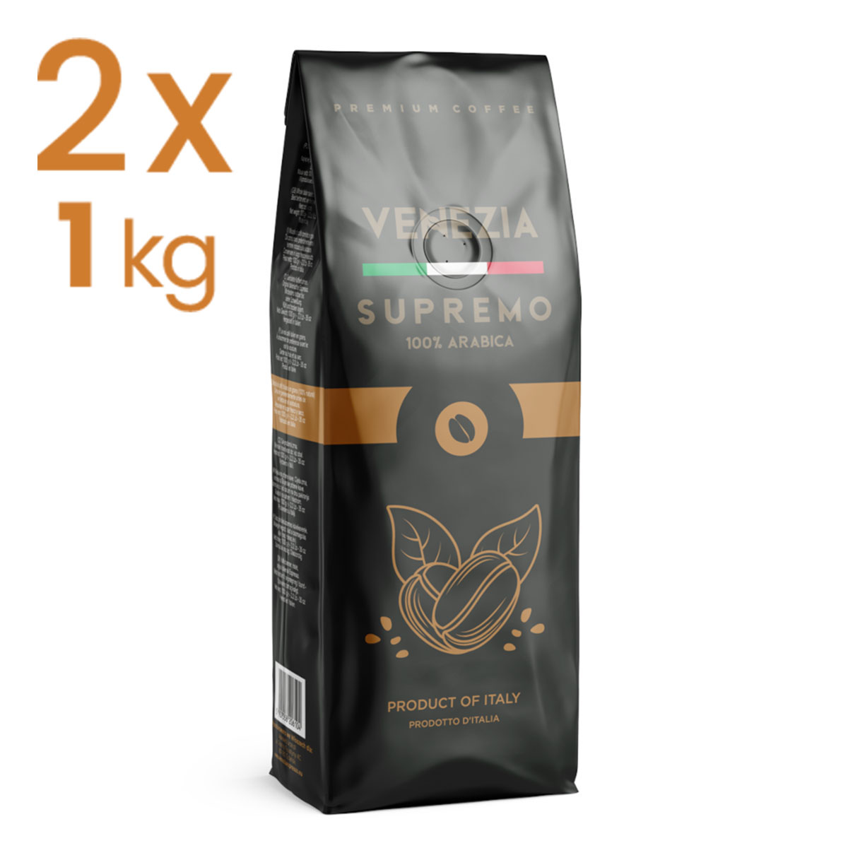 Kawa włoska ziarnista Venezia Supremo 100% Arabika 1kg - obrazek 3