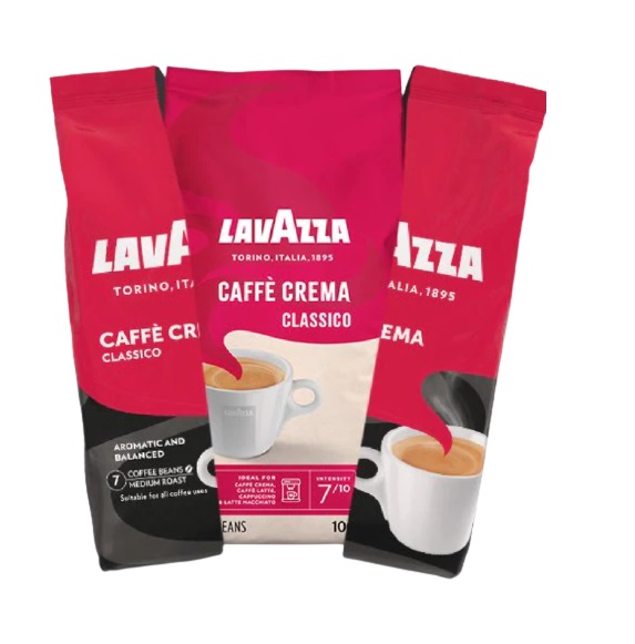 Kawa ziarnista Lavazza Caffe Crema Classico 1kg - obrazek 2