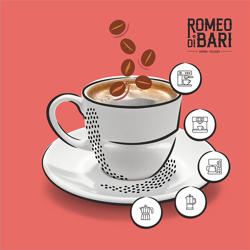 Kawa ziarnista Romeo Di Bari Buongiorno 1kg - obrazek 5