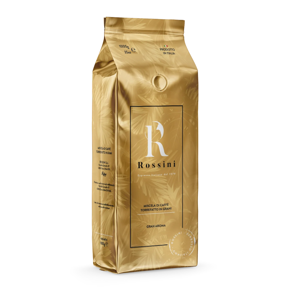 Kawa włoska ziarnista Rossini Gran Aroma 1kg - obrazek 2