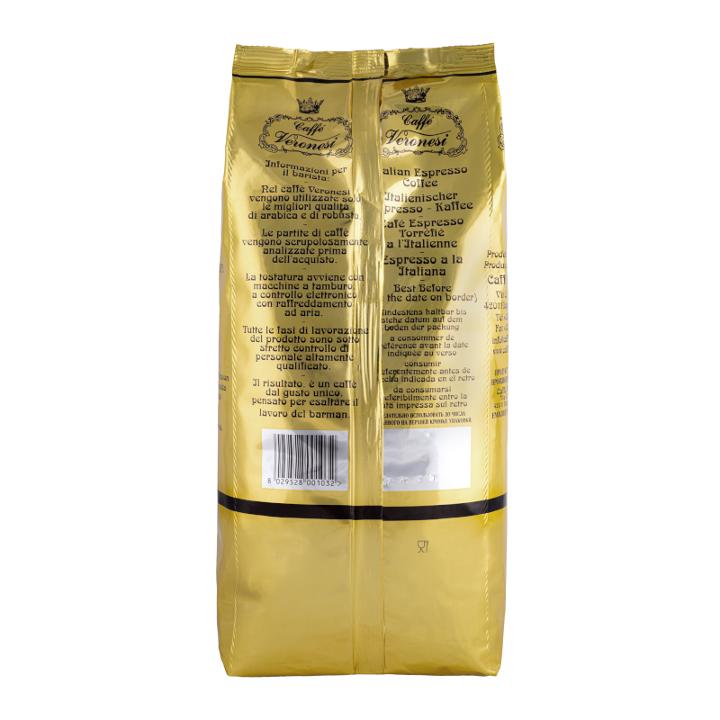 Kawa włoska ziarnista Veronesi Brasilia 1kg - obrazek 3