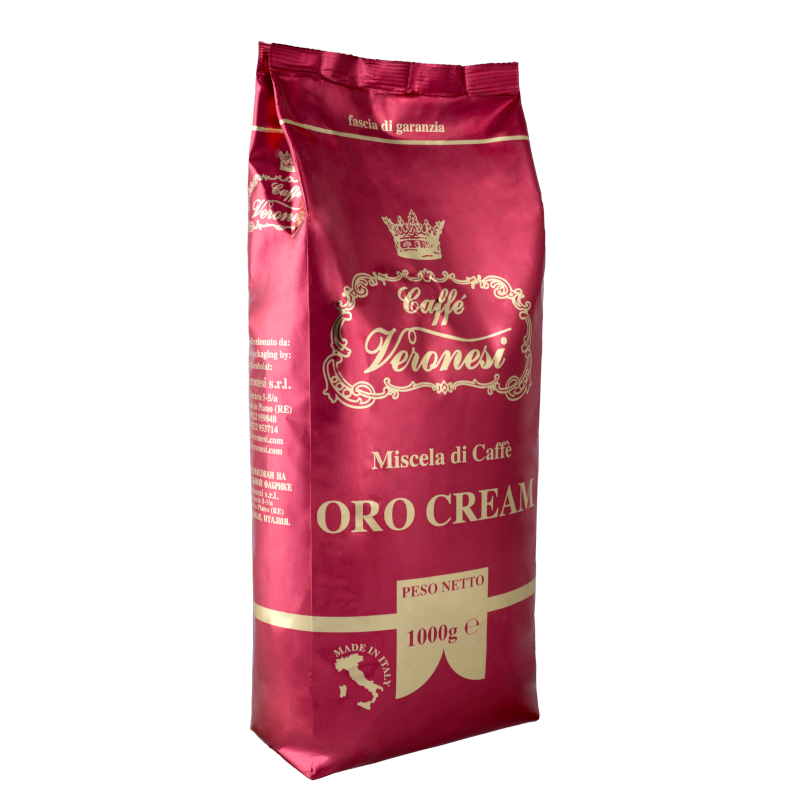 Kawa włoska ziarnista Veronesi Oro Cream 1kg - obrazek 2