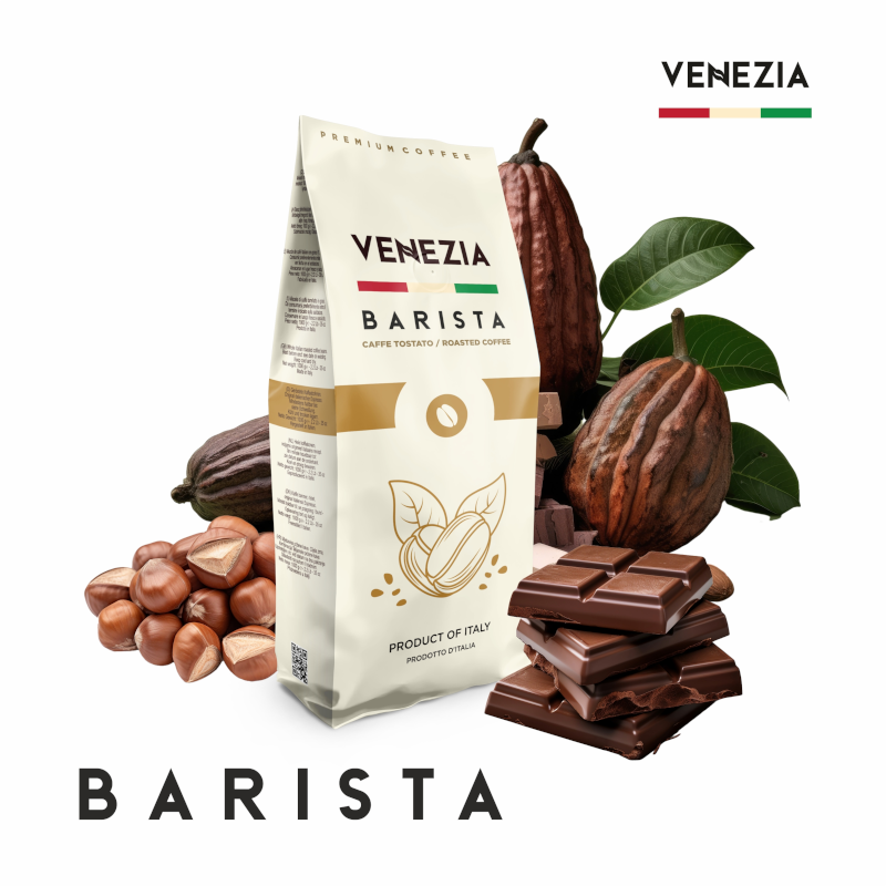 Kawa włoska ziarnista Venezia Barista Plus 1kg - obrazek 5