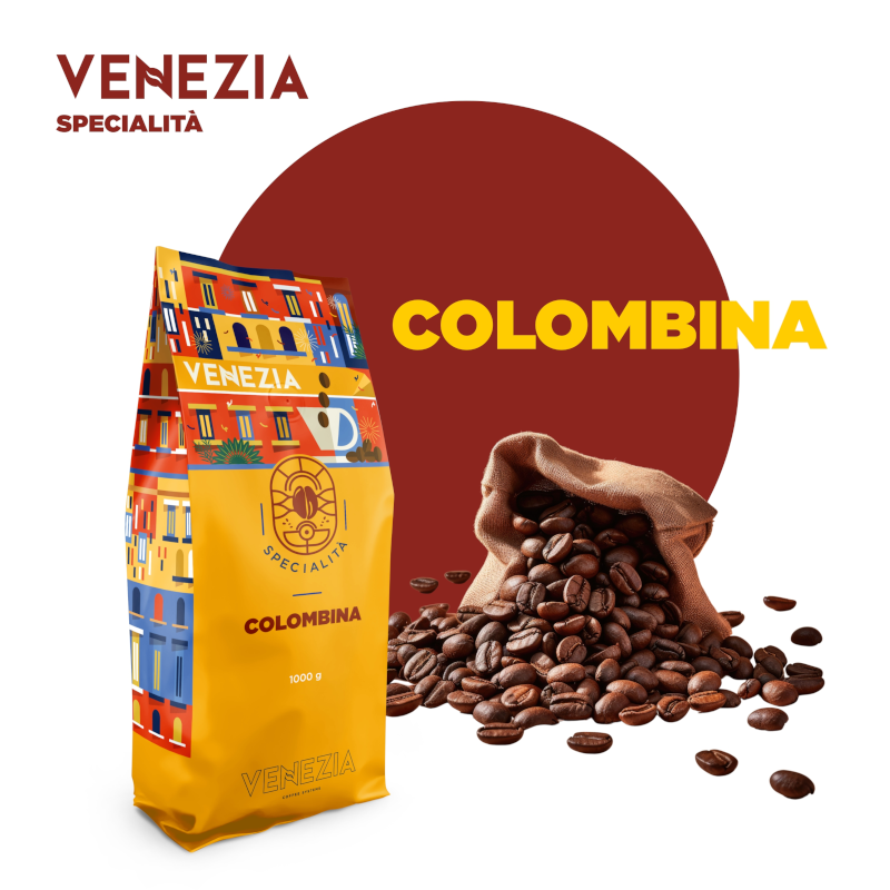 Kawa ziarnista Venezia Specialità Colombina 1kg - obrazek 3