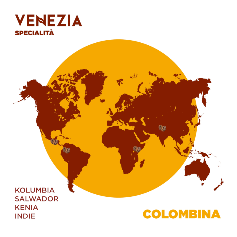 Kawa ziarnista Venezia Specialità Colombina 1kg - obrazek 6