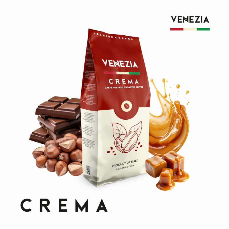 Kawa włoska ziarnista VENEZIA Crema 1kg - obrazek 5