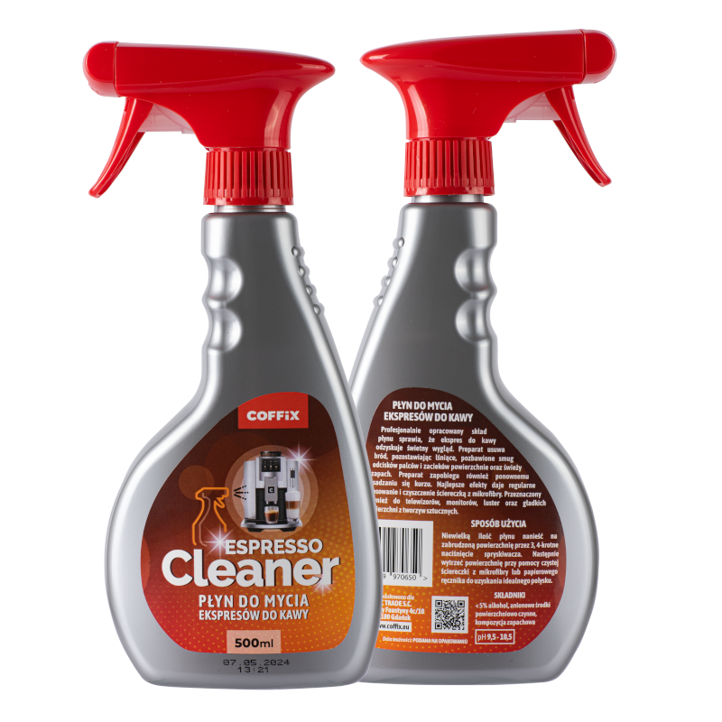 Płyn do mycia ekspresów COFFIX Espresso Cleaner 500ml - obrazek 3
