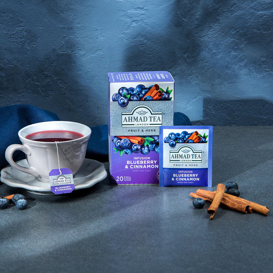 Ahmad Tea Blueberry & Cinnamon 20tb - obrazek 2
