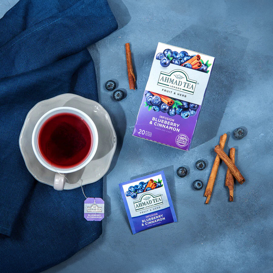 Ahmad Tea Blueberry & Cinnamon 20tb - obrazek 3