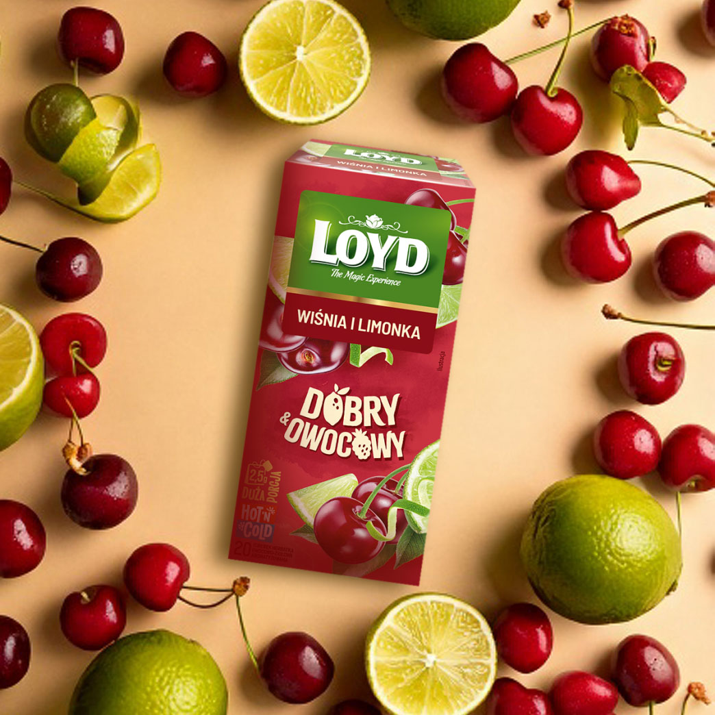 LOYD Herbata na ciepło i zimno wiśnia & limonka 20x2,5g - obrazek 6