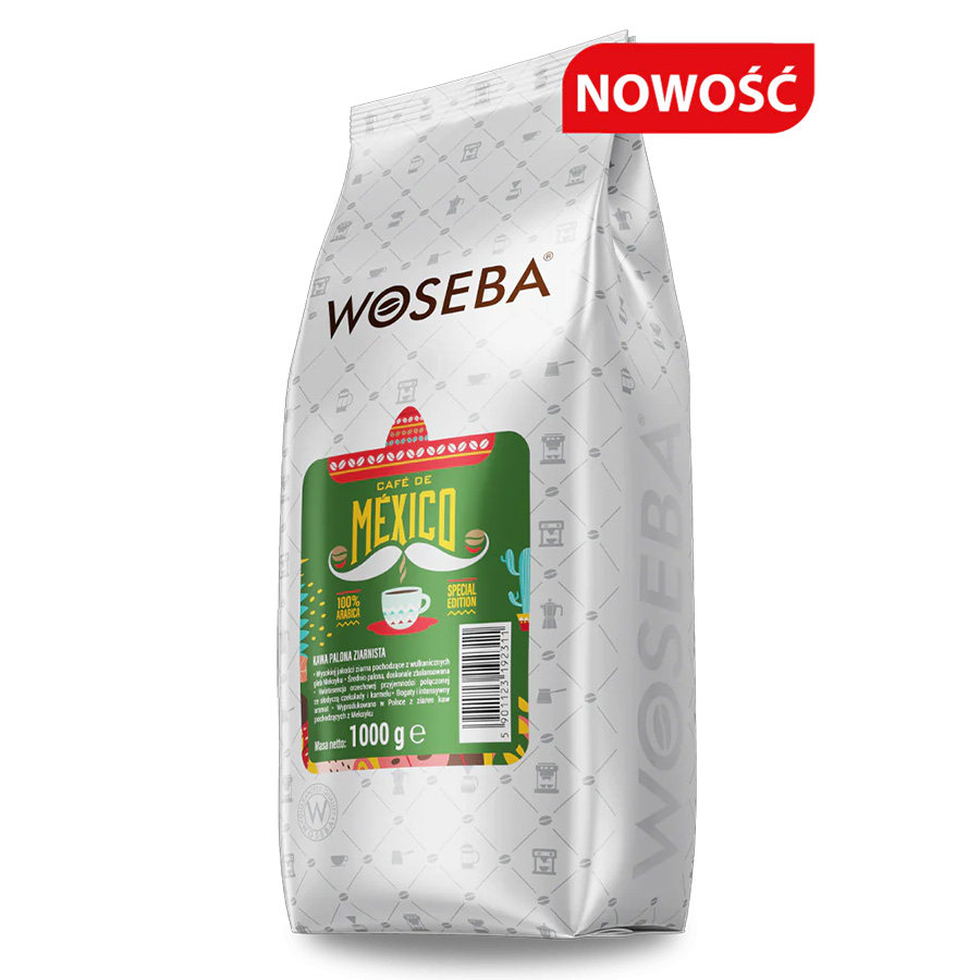 Kawa ziarnista WOSEBA Cafe de Mexico 1kg - obrazek 2