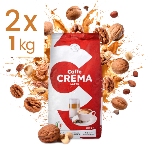 Kawa włoska ziarnista 2x 1kg Caffe Crema Latte - obrazek 2