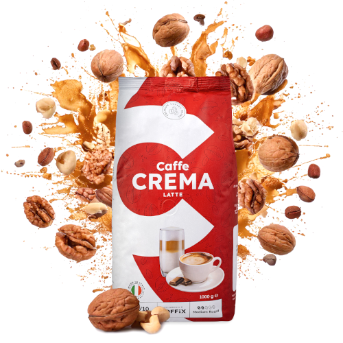 Kawa włoska ziarnista Caffe Crema Latte 1kg - obrazek 2
