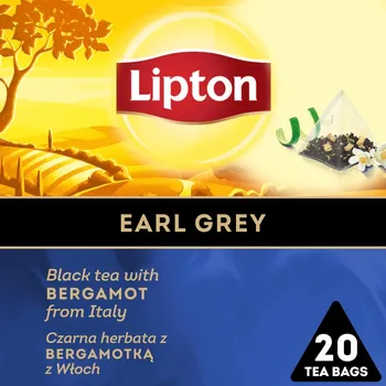 Herbata Lipton Earl Grey czarna z bergamotką 20 saszetek - obrazek 2
