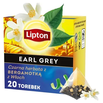 Herbata Lipton Earl Grey czarna z bergamotką 20 saszetek