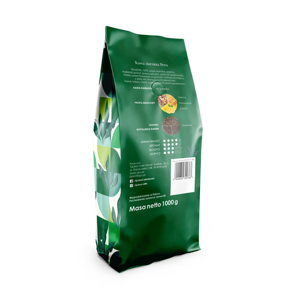 Kawa ziarnista QUBA CAFFE Peru 100% Arabica - 1 kg - obrazek 5
