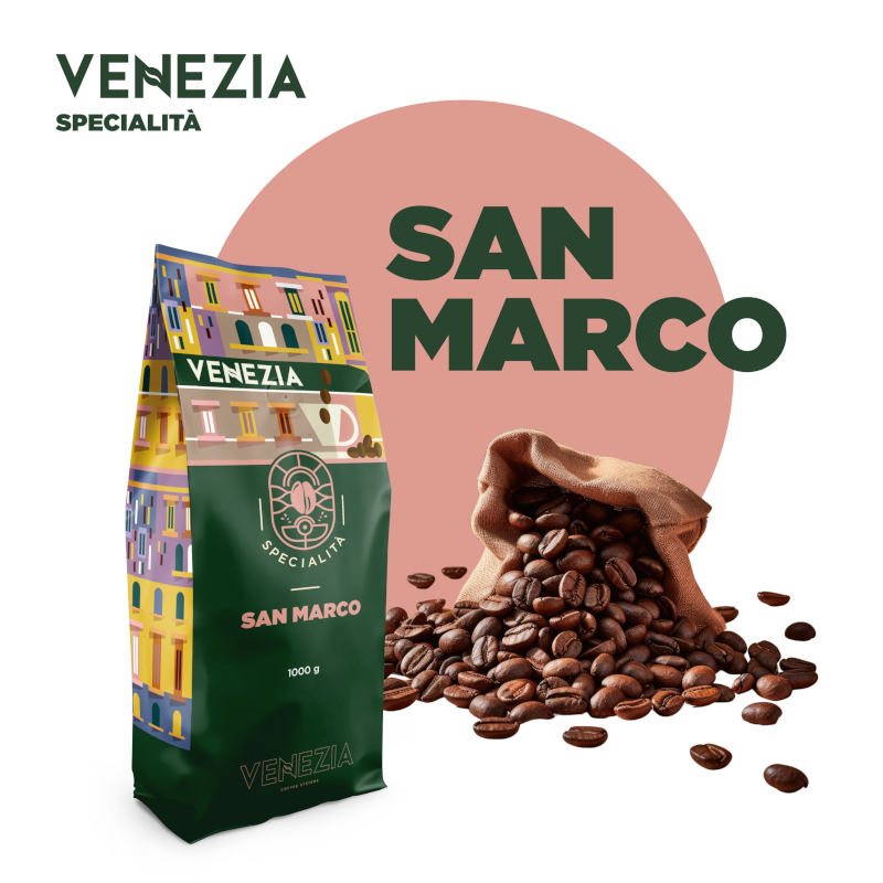 Kawa ziarnista Venezia Specialità San Marco 1kg - obrazek 3