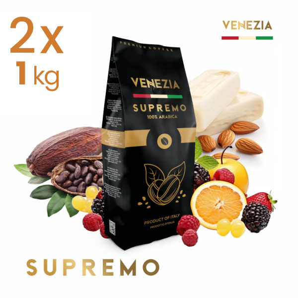 Kawa włoska ziarnista Venezia Supremo 100% Arabika 2x 1kg - obrazek 5