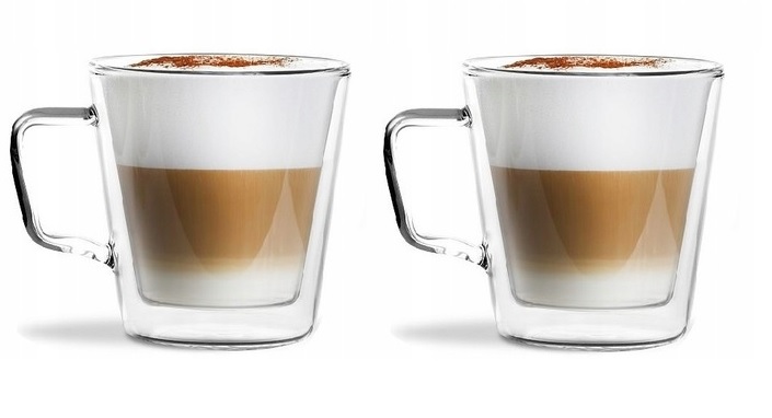 Szklanki termiczne 250ml z uchem Vialli Design 2szt - obrazek 2