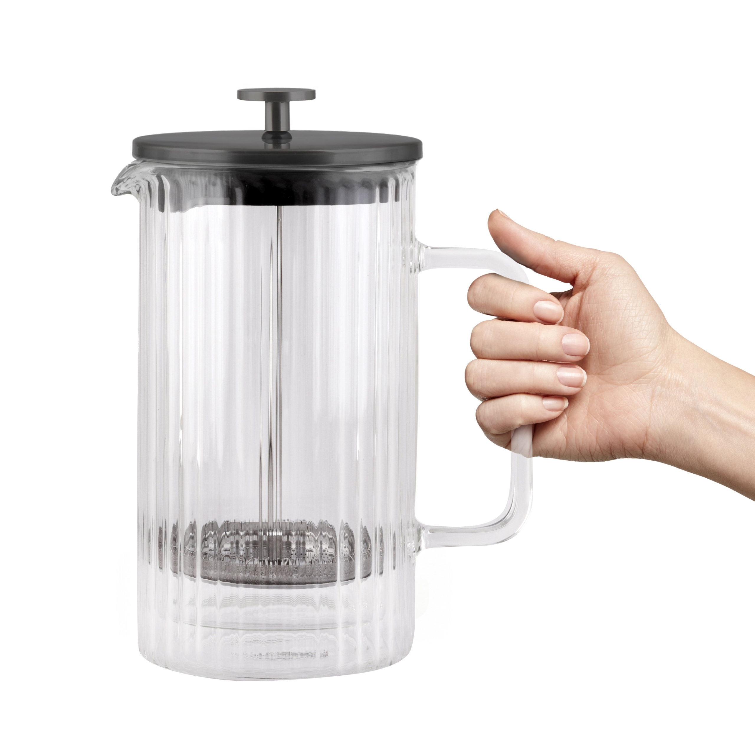 Zaparzacz do kawy i herbaty Grafit Tulip 1000ml - obrazek 3