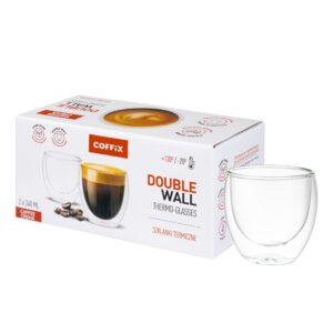 Szklanki termiczne do Caffe Crema – COFFIX (2x240 ml)