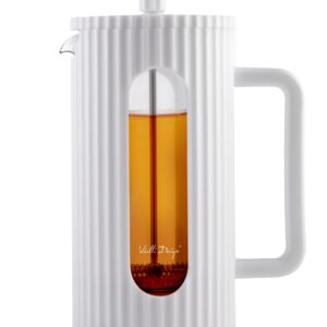 Zaparzacz do kawy i herbaty Biały Livio 1000ml