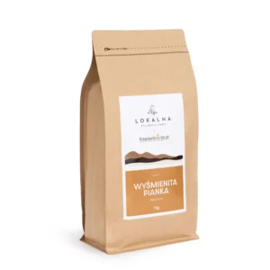 Kawa ziarnista Lokalna Wyśmienita Pianka 1 kg – łagodna, aksamitnie czekoladowa