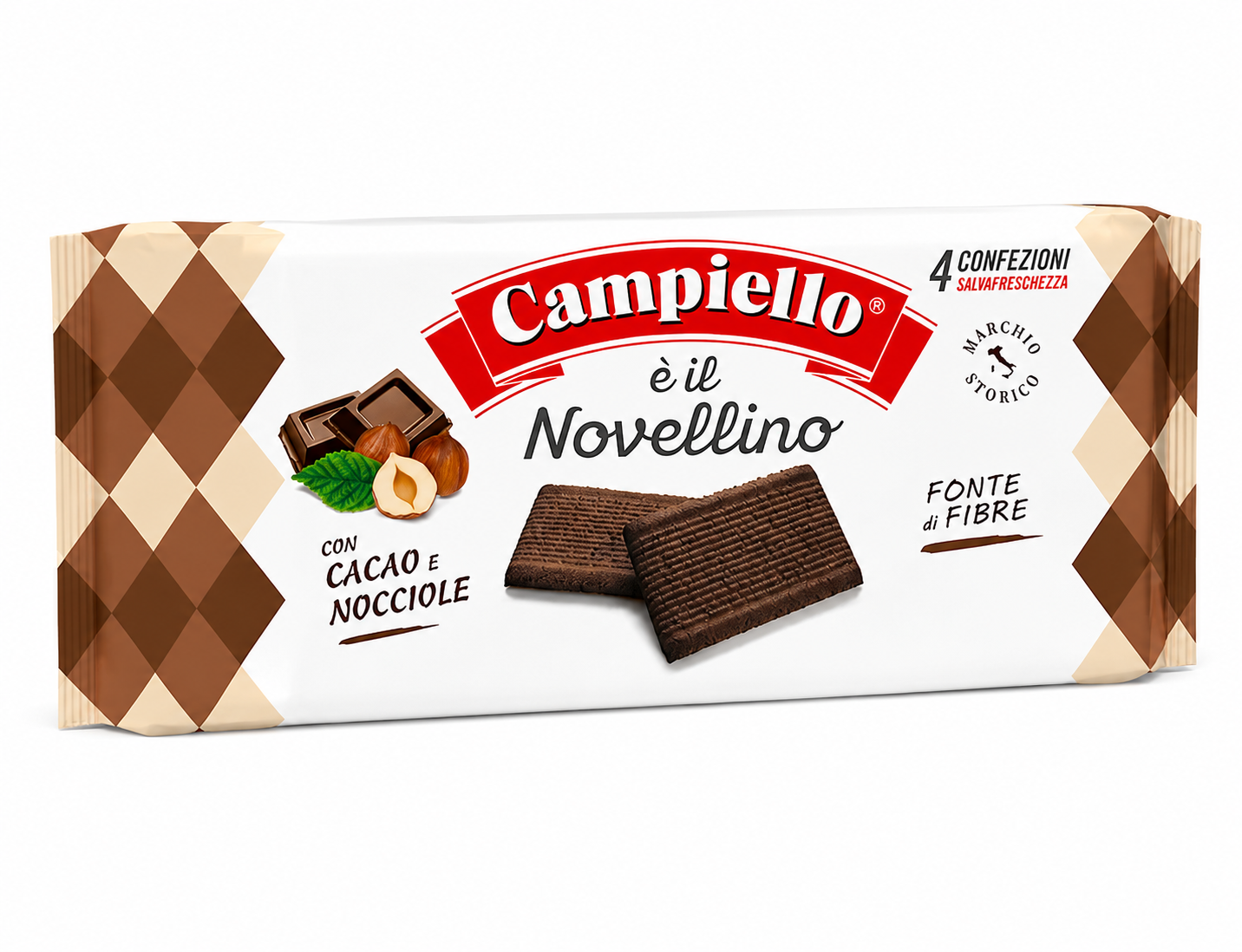 Włoskie ciastka kakaowo-orzechowe Campiello è il Novellino 360 g