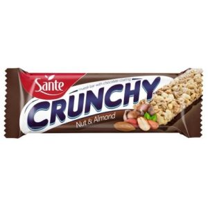 Baton Crunchy Orzech i Migdały w czekoladzie SANTE 40g - 25 sztuk karton